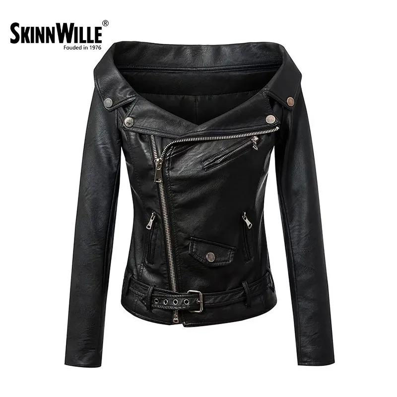 SkinnWille 2018 новый куртки женские ветровка женская пиджак женский кожаная куртка |