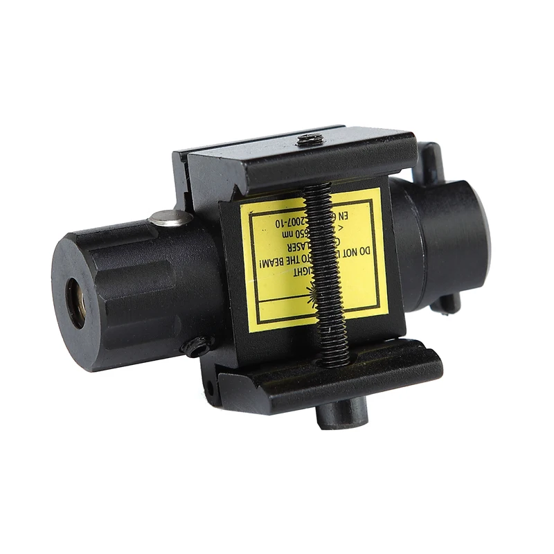 Лазерный прицел с красной точкой 20 мм матовый черный алюминиевый корпус для