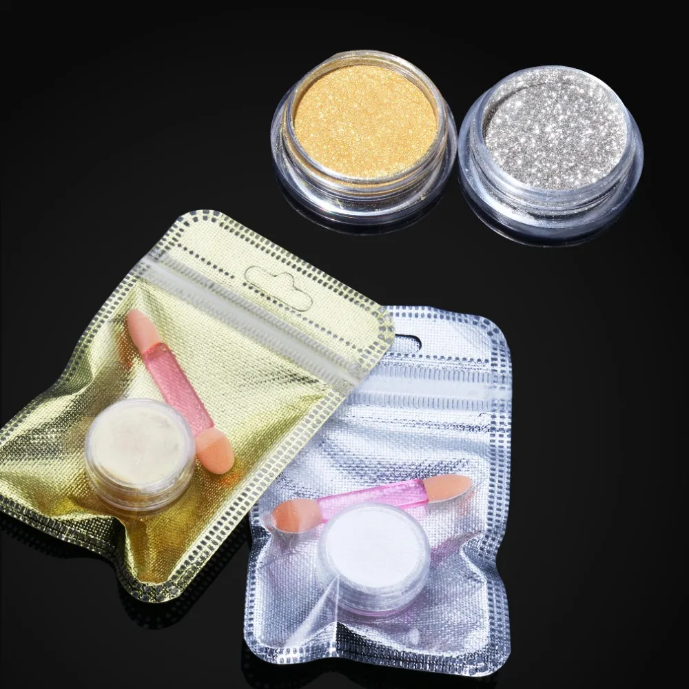 Elite99 блестки зеркальный хромированный эффект блестящая пыль 1 г пигмент