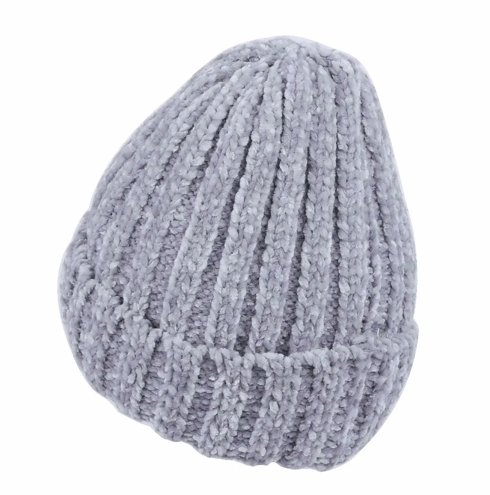 Дизайн, Женская синельная шапочка, модная зимняя шапка, мягкая, skullies, теплая, gorrs, хорошее качество, одноцветная, синель, зимняя шапка