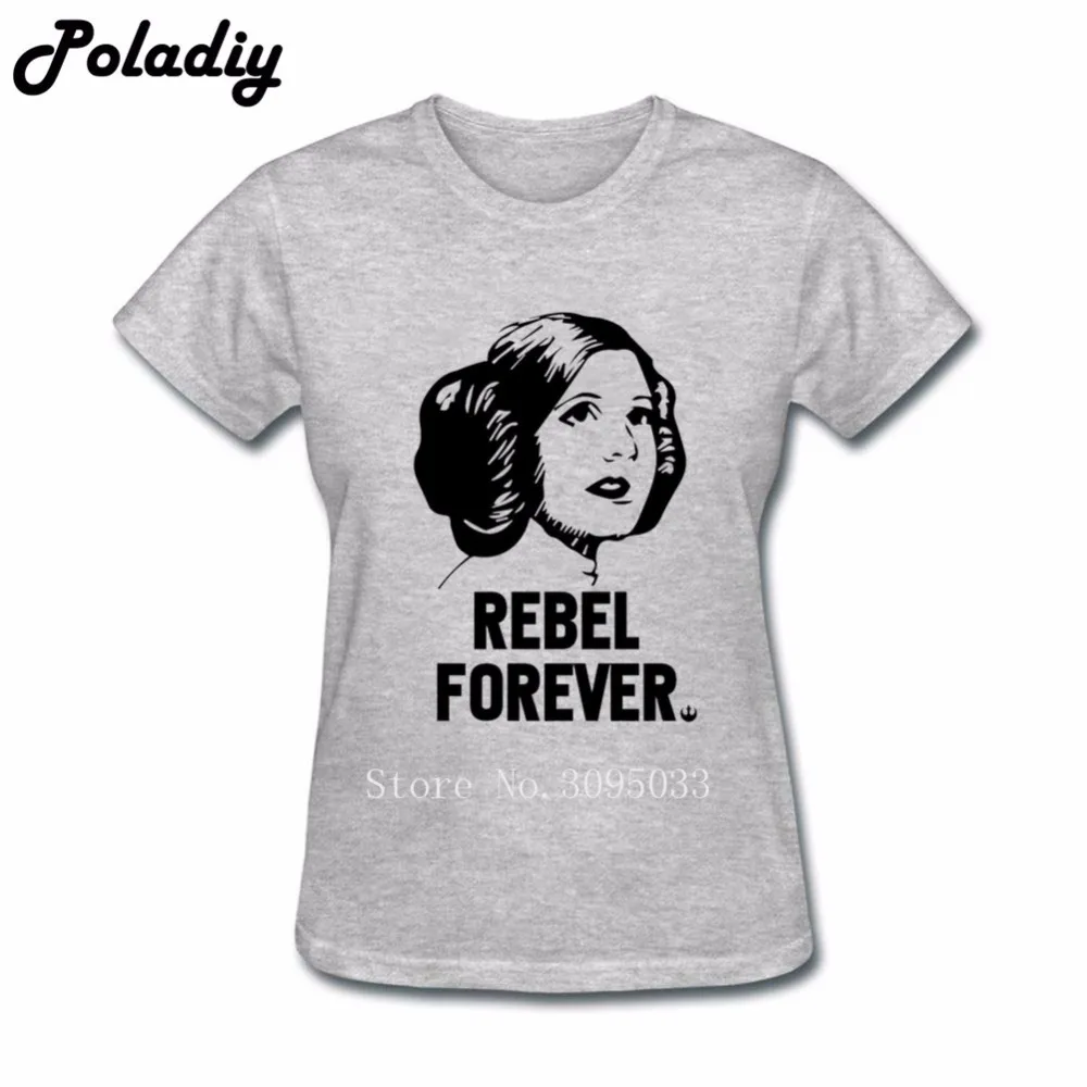 Женская Горячая футболка принцесса Leia Forever Star Wars женские футболки подарочные с
