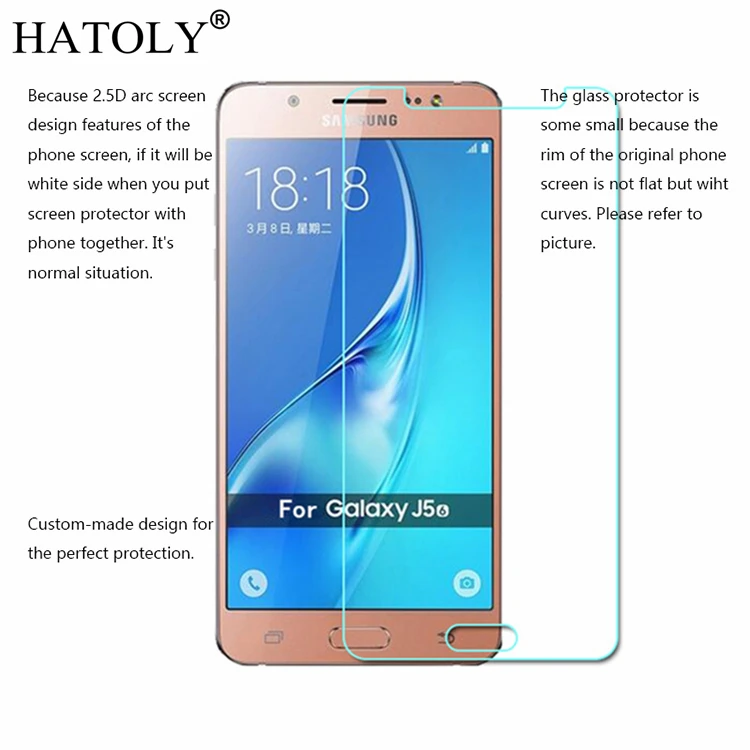 2PCS Tempered Glass sFor phone glass Samsung Galaxy J5 2016 Ultra-thin Screen Protector j510f Film for | Мобильные телефоны и
