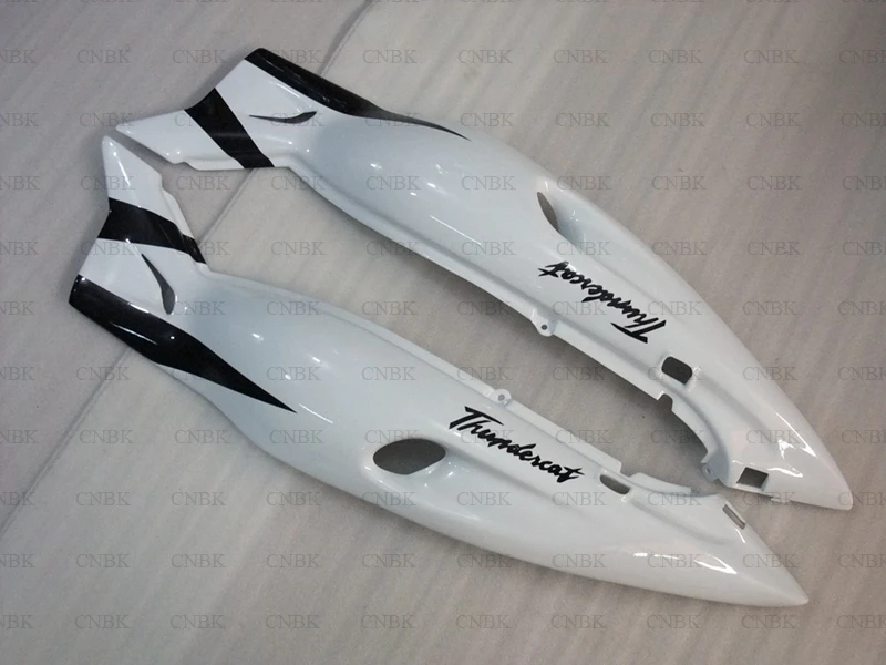 Для Thundercat 1997 2007 кузов YZF 600R 04 05 серебристо черный Обтекатели из белого пластика