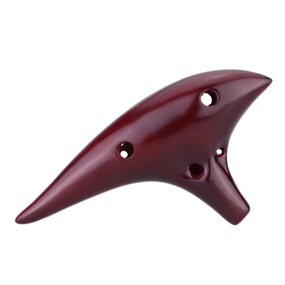 Керамическая подводная лодка Ocarina Flute Alto C с 12 отверстиями Дымчатая музыкальный