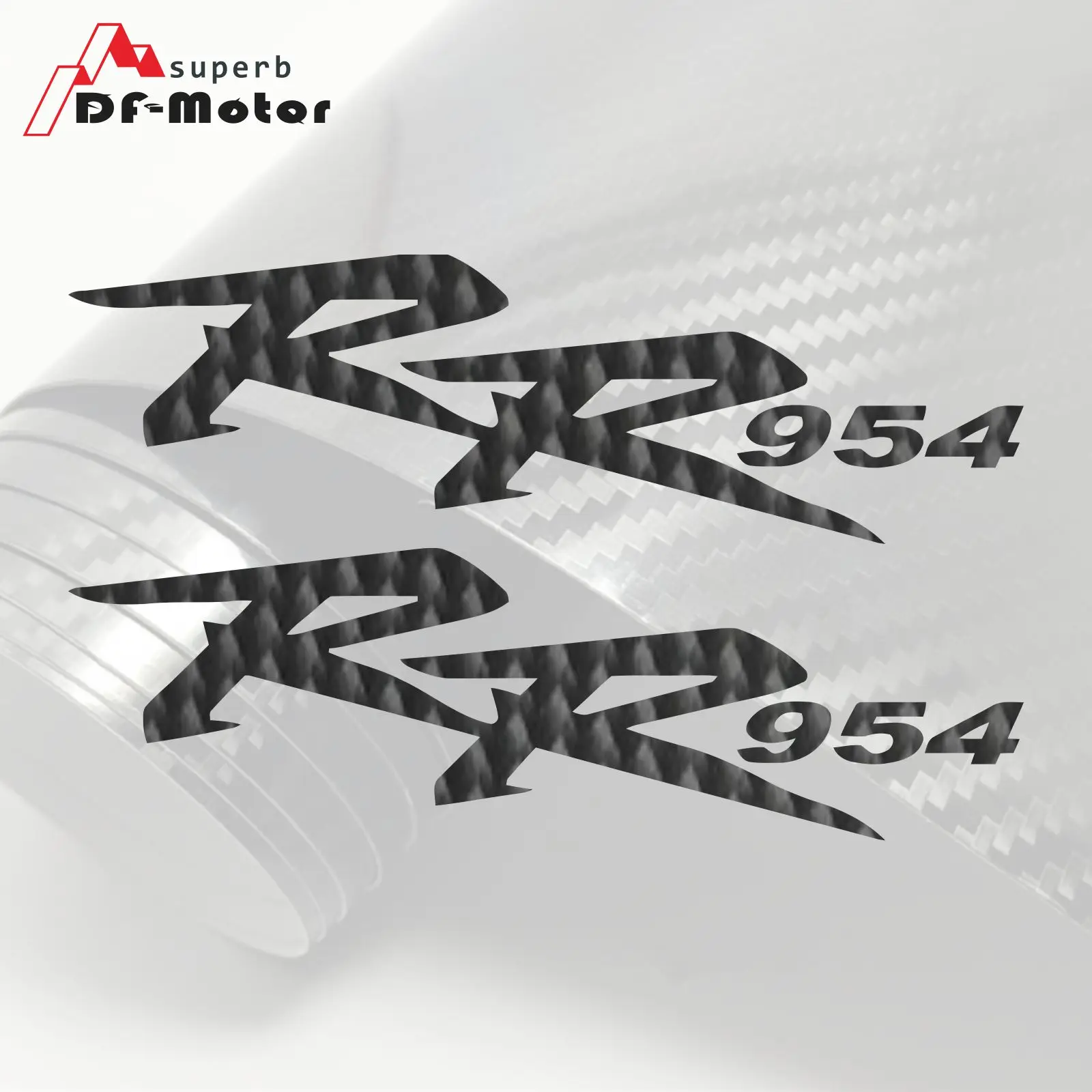 

8Inch 5D Carbon Fiber Sticker Decal Motorcycle Car Sticker Wheels Fairing Helmet Sticker DIY Fit For Honda RR 954 CBR