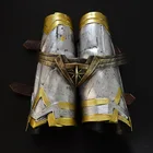 Нарукавники с супергероями на Хэллоуин, женские нарукавники для косплея Diana Prince, нарукавники и тиара, повязка на голову с короной на запястье