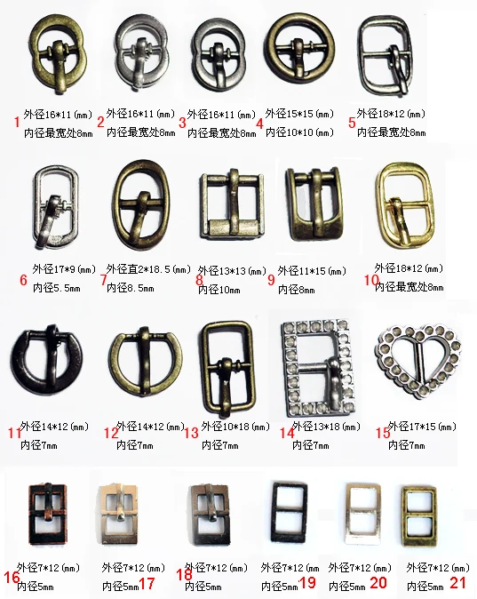 Бесплатная доставка 30 шт микс мини металлической пряжкой обуви сумок и пряжки