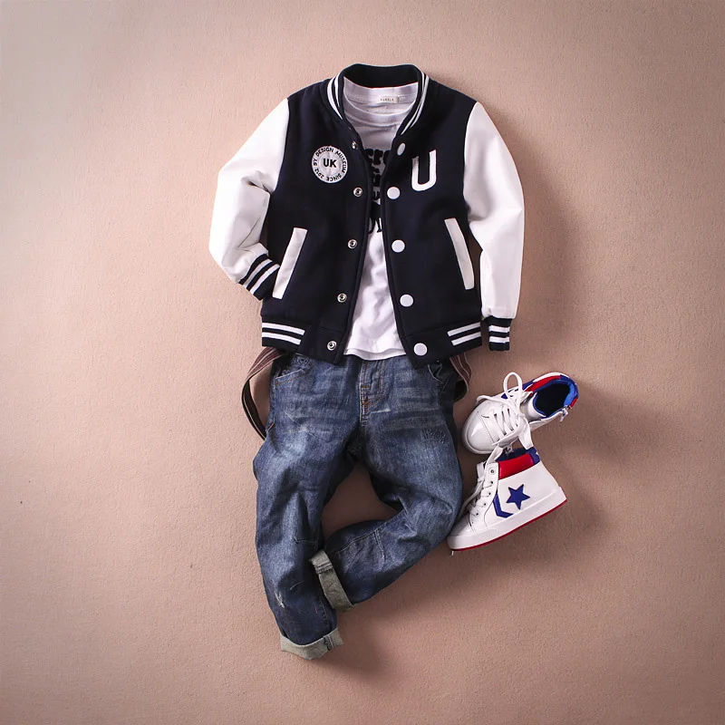 2018 весенний брендовый бейсбольный свитер для мальчиков детская куртка девочек
