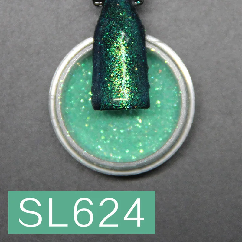 Голографическая пудра для ногтей Huration 1 шт. Блестящий блестящий хромированный