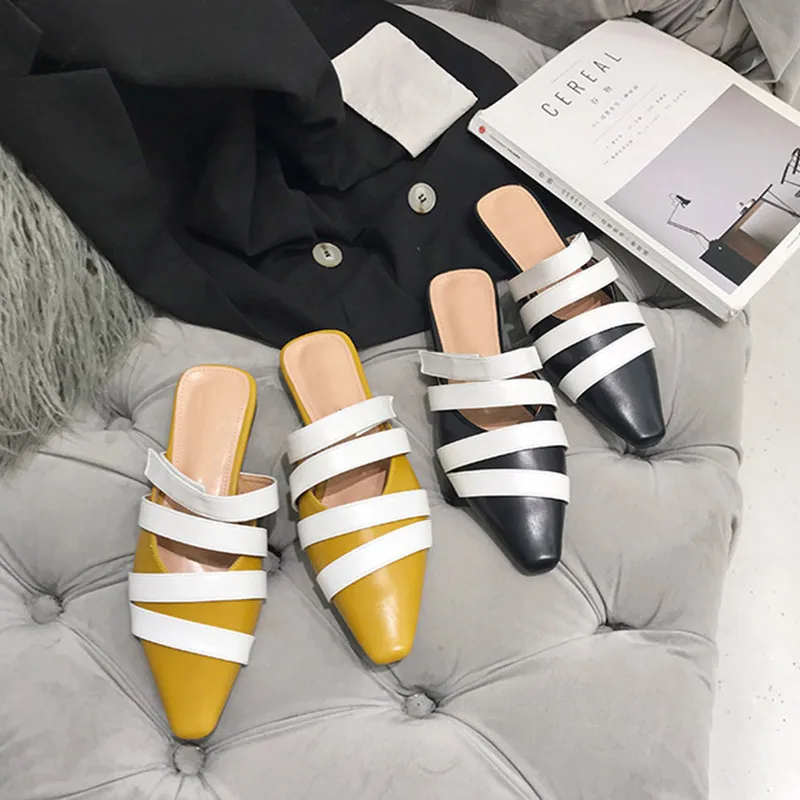 Boussac/разноцветные босоножки с узкими ремешками женские сандалии на плоской