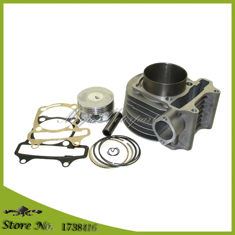 180cc цилиндр 61 мм большой диаметр комплект для GY6 125cc 150cc 1P52QMI 1P57QMJ двигатель Скутер