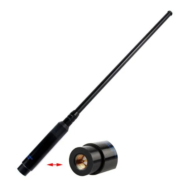 Abbree RH-660S телескопическая антенна SMA-Female/Male/BNC 144/430MHz двухдиапазонная антенна для Vertex ICOM Baofeng TYT Walkie Talkie