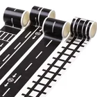 Горячая DIY железных дорог дорожная лента стикер широкая творческая дорожного движения клейкой ленты дорога для детей