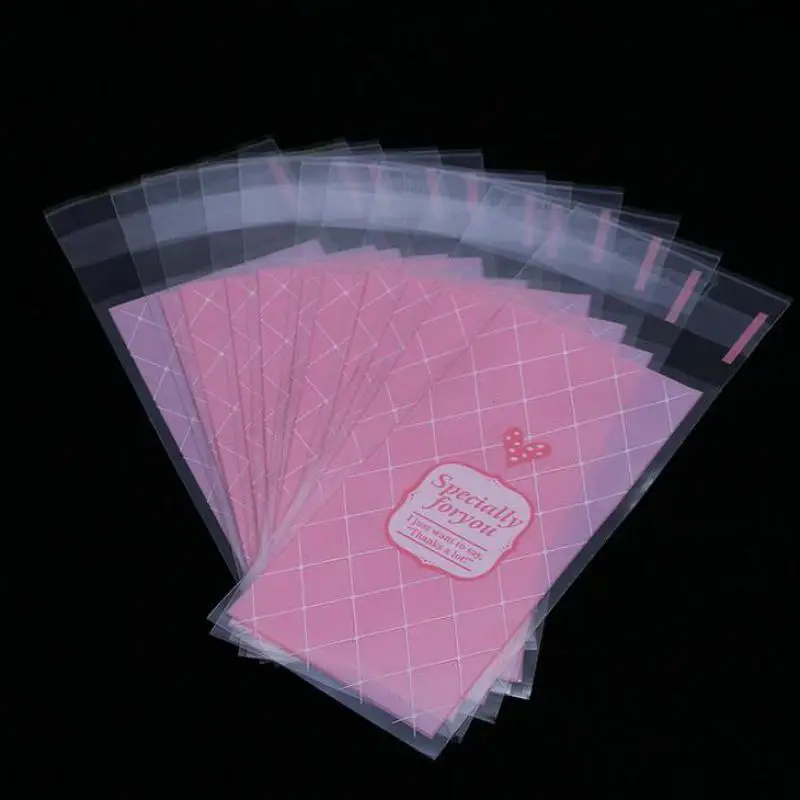 100 шт прозрачный самоклеящийся пластиковый пакет самозапечатываемый маленький