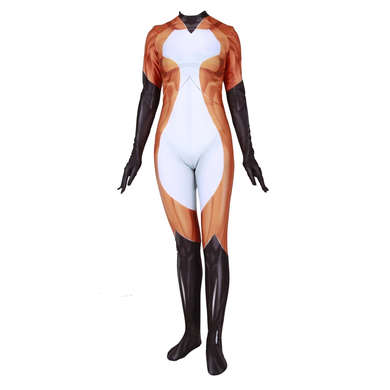 As Лиса Божья коровка японского аниме косплей супергерой zentai Боди Комбинезоны для взрослых детей Женский Божья коровка Косплей Костюм лиса Хэллоуин - Цвет: As