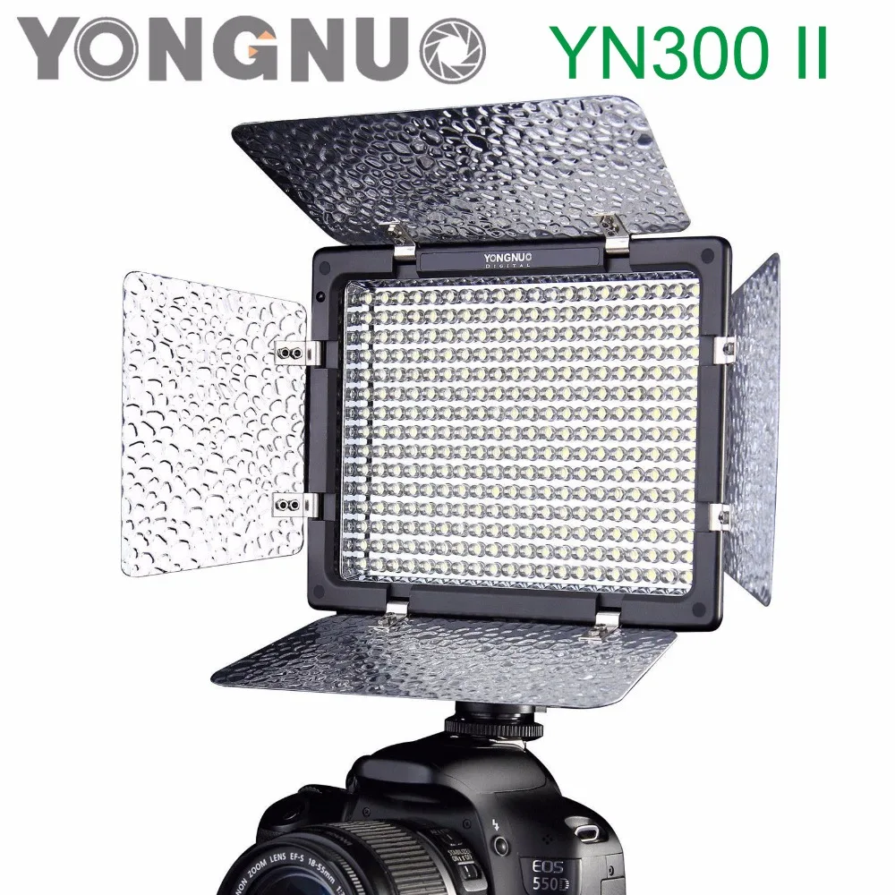 

Yongnuo YN300 II YN-300 ll 3200K-5500K Pro LED Video Light Lighting with Remote Control for Canon Nikon Camera Camcorder