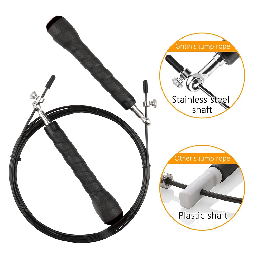 Новинка скакалка из ПВХ регулируемые стальные шарикоподшипники Нескользящие