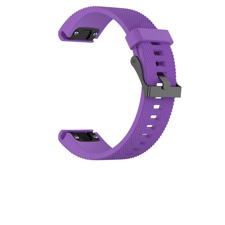 Purple Stripe Простой в использовании ремешок для часов 20 мм 22 мм 26 мм для Garmin Fenix 5X5 5S Plus 3 3HR Forerunner 935 S60 смарт-ремешок для часов - Цвет: Purple Stripe
