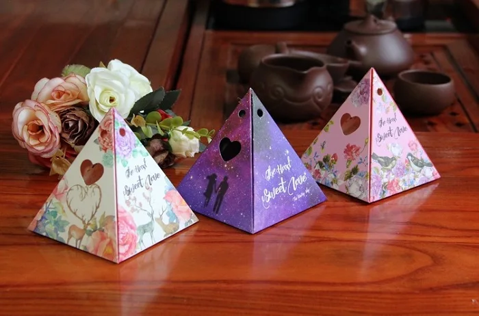 Коробка для конфет пакет из шоколадной бумаги подарочный на день рождения