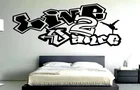 Виниловая настенная аппликация для танцев Live 2, украшение для спальни в стиле граффити, в стиле хип-хоп, для уличного танца, TW10