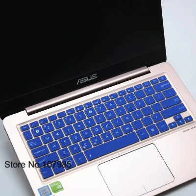 Blue Для Asus 14 дюймов Zenbook UX410 U410UQ RX410 UX42 UX430 U4100 U4000UQ RX410 UX410UQ7200 силиконовое покрытие для клавиатуры протектор - Цвет: Blue