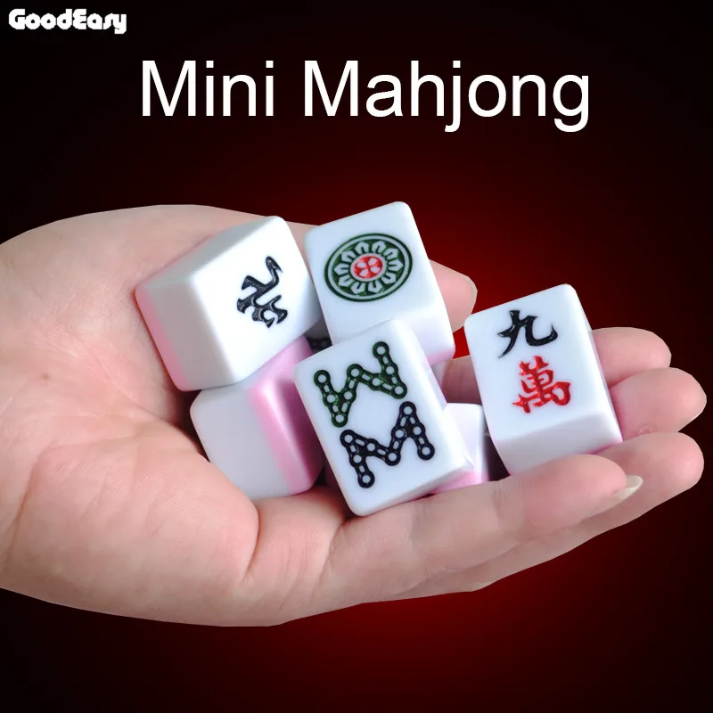 Hot Sell High Quality Traveling Mini Melamine Mahjong Set with Foldable Table U Ruler Funny Family Board Game | Спорт и развлечения