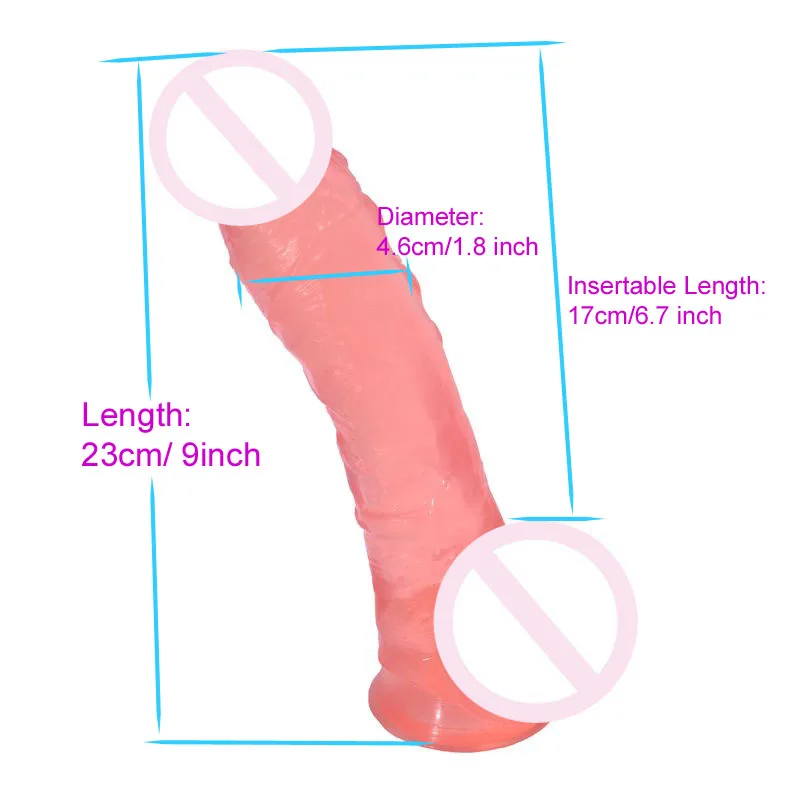 9 дюймовый большой фаллоимитатор реалистичный гибкий искусственный пенис с