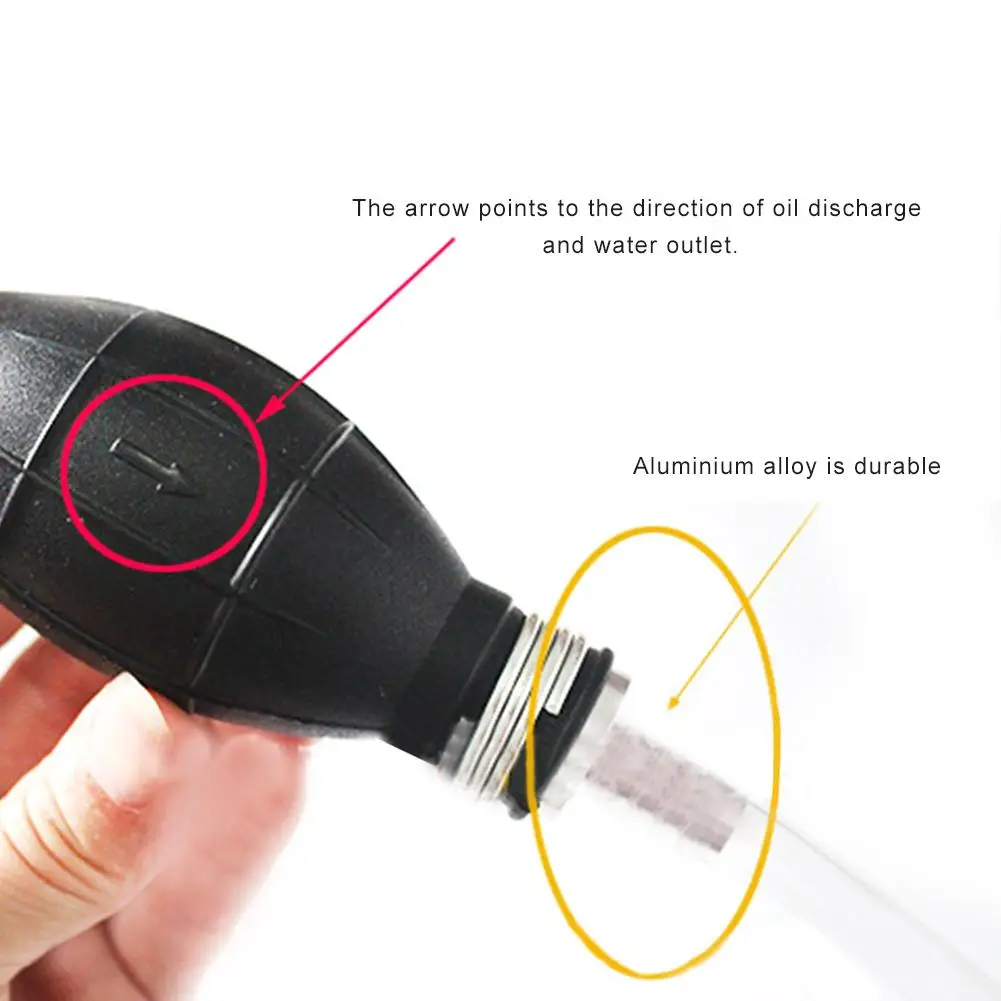 Автомобильный сифон шланг для переноса жидкости ручной силиконовый насос на