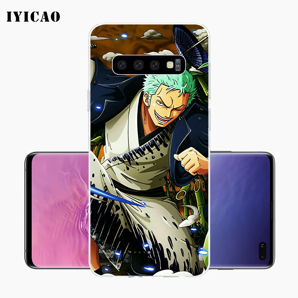 IYICAO Roronoa Zoro Цельный Мягкий силиконовый чехол для телефона Samsung Galaxy S10e S10 S9 S8 Plus S7 Edge