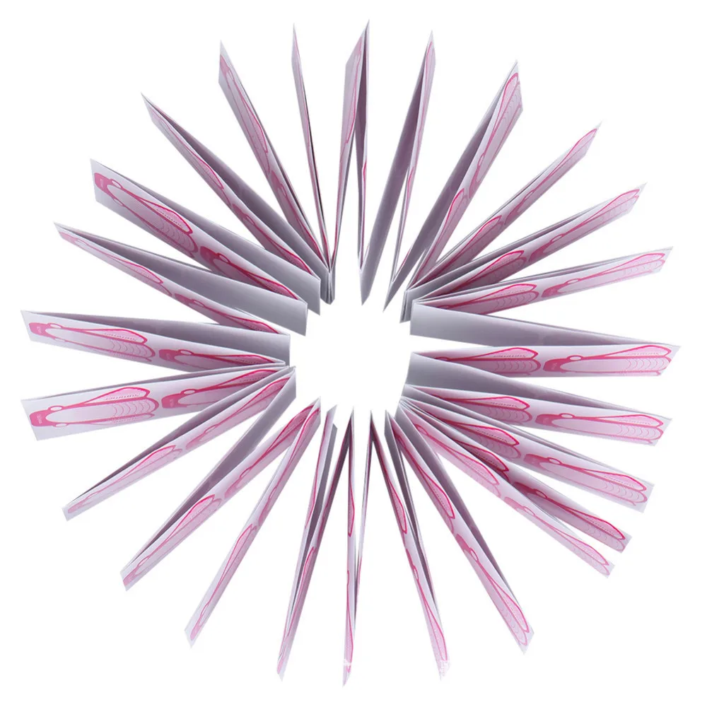 10 шт. профессиональные формы для ногтей LadyMisty французская акриловая кривая