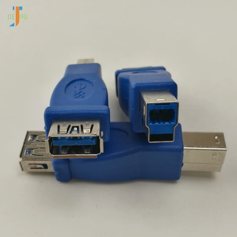 

300 шт./лот Высокоскоростной USB 3,0 тип A гнездо к Type B штекер адаптер конвертер адаптер AF к BM для компьютера