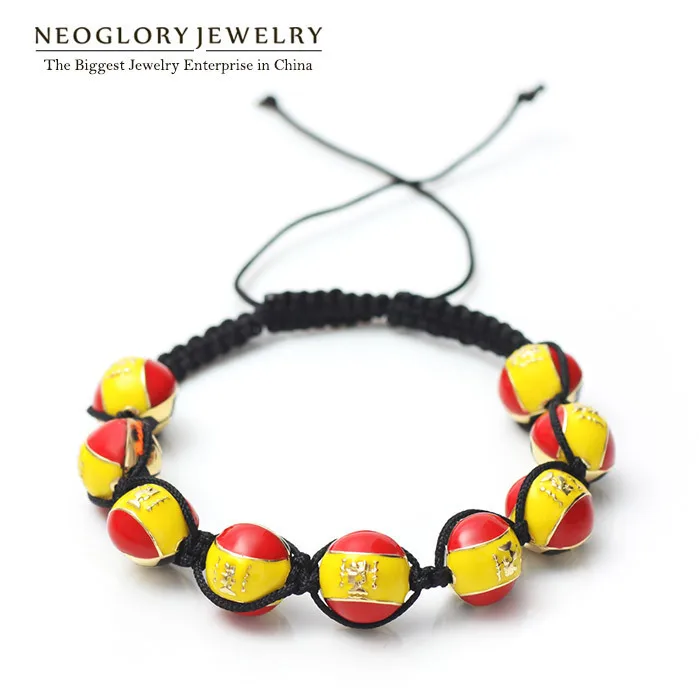 Браслеты Neoglory из цинкового сплава светильник желтого и золотого цвета с лаком