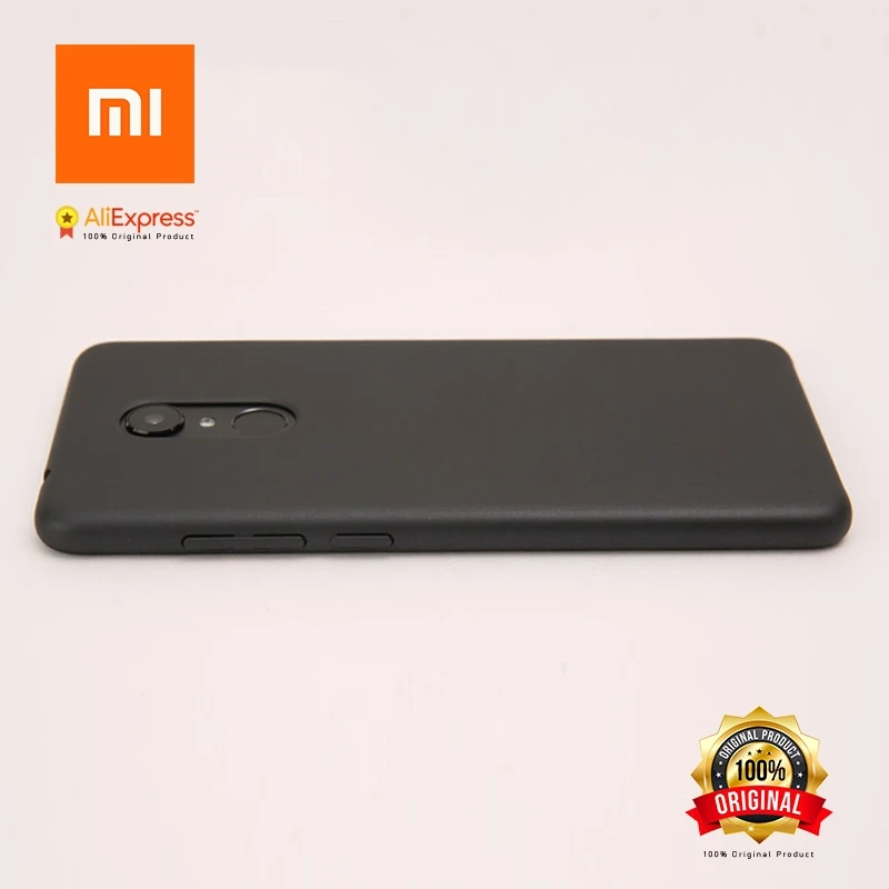 Оригинальный чехол Xiaomi для Redmi 5 Plus жесткий из ПК + пыхлящая Защитная крышка ПЭТ