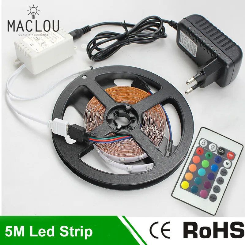 Блок питания 12 В диодный светодиод гирляндное освещение 2835 SMD RGB набор полос с 24