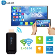 Ezcast 2 4G 5G Смарт ТВ палка беспроводной WiFi ключ Дисплей приемник HDMI