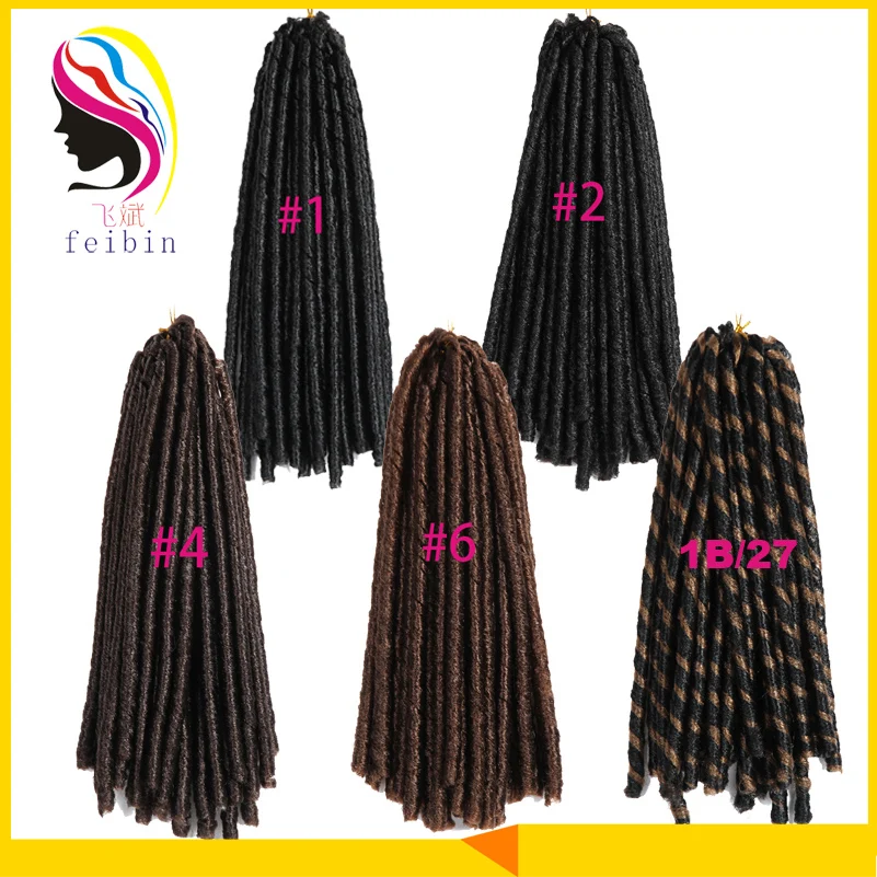 14 &quotискусственного Locs Косу Волосы Синтетические Крючком Сенегальский Twist