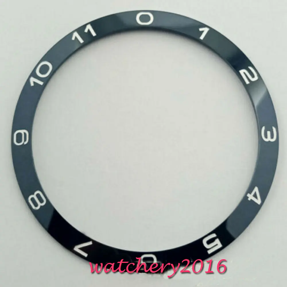 

39mm black Blue ceramic bezel insert bezel for 41mm Corgeut mens watch