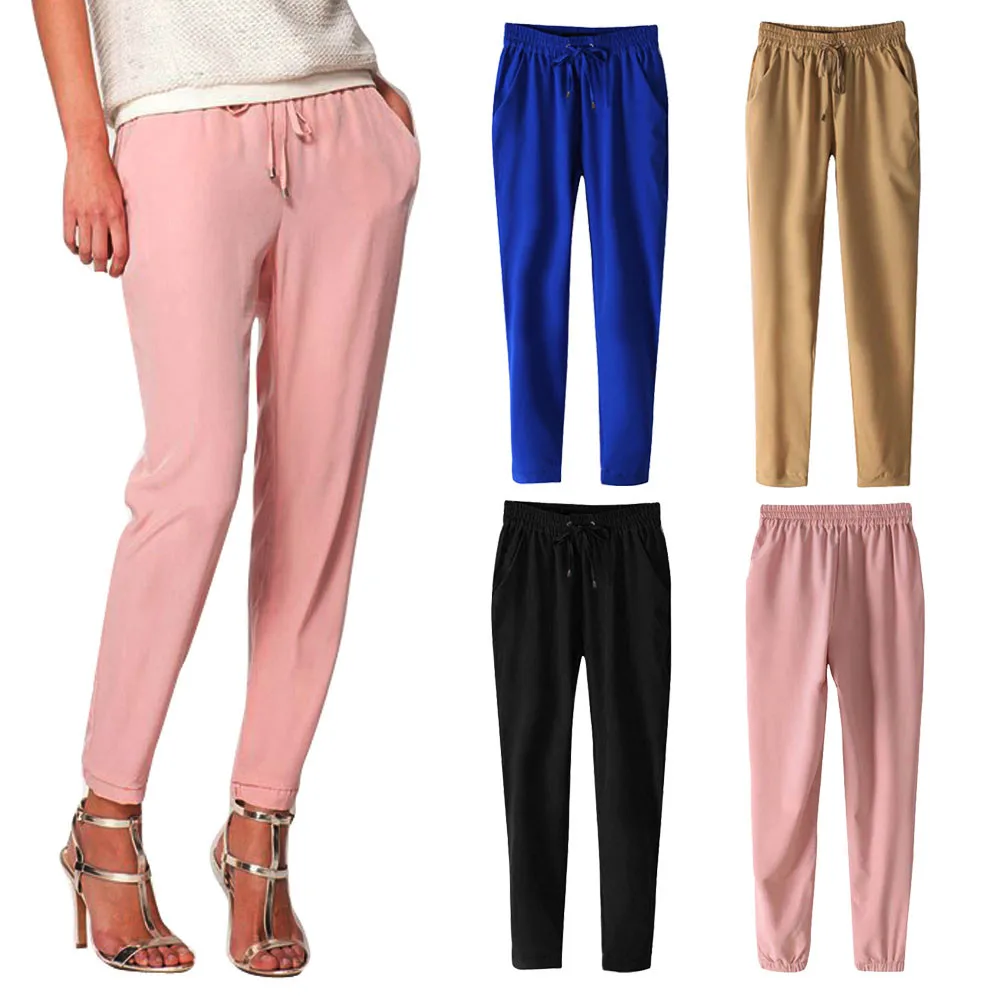 2017 Горячая Распродажа повседневные женские ультратонкие шаровары шифоновый