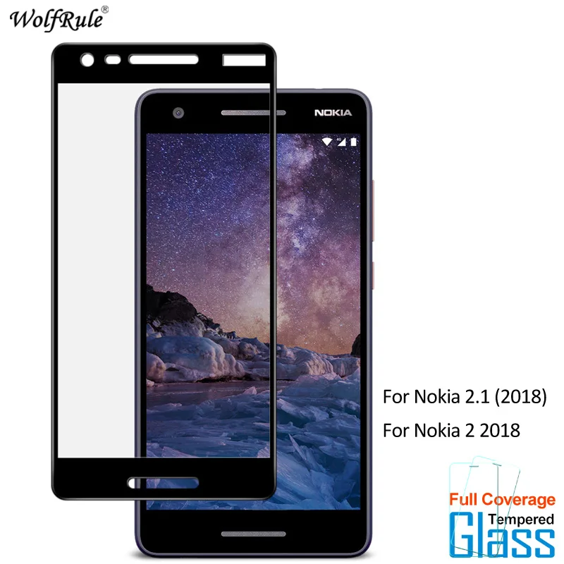 2 шт для стекла Nokia 1 защита экрана закаленное стекло 2018 2.5D полное покрытие пленка