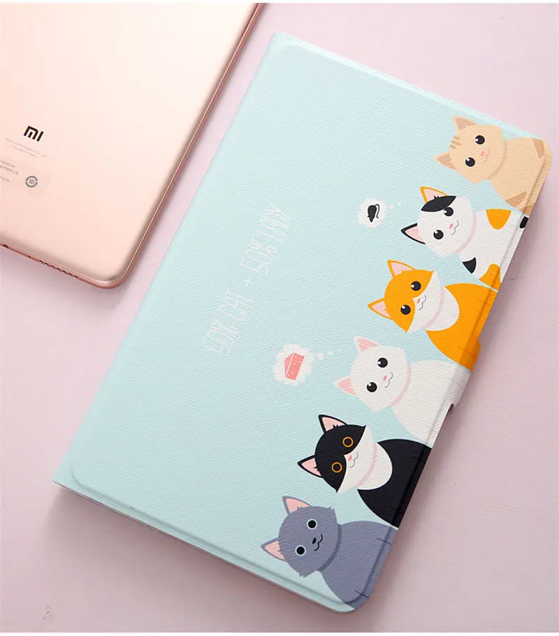 Тонкий чехол из искусственной кожи для Xiao mi pad 4 Plus mi Pad 4 plus 10,", умный чехол, чехол для планшета с рисунком, умный чехол+ пленка+ стилус