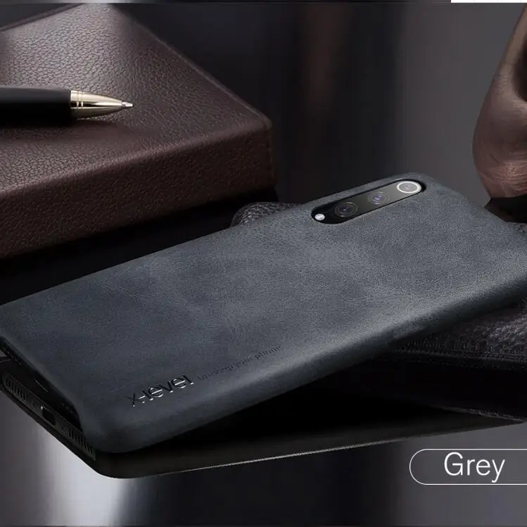 X-Level из искусственной кожи чехол для Xiaomi mi 9 8 mi 9 mi 8 чехол s Мягкий сенсорный ультра тонкий бизнес-чехол для задней панели чехол для Xiaomi mi 9 8 SE - Цвет: grey