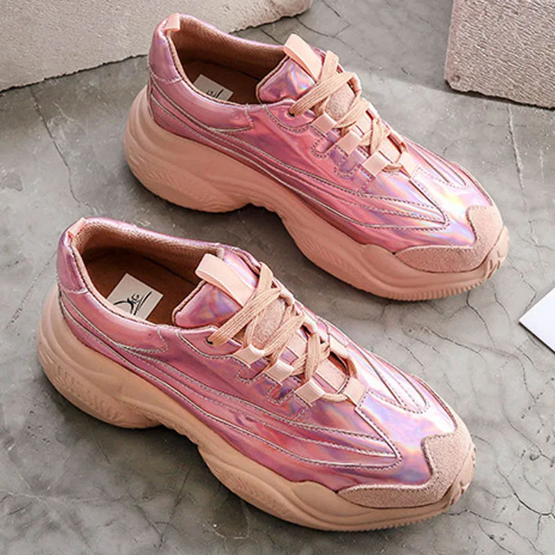 Новое поступление 2019 модные повседневные женские кроссовки из натуральной кожи