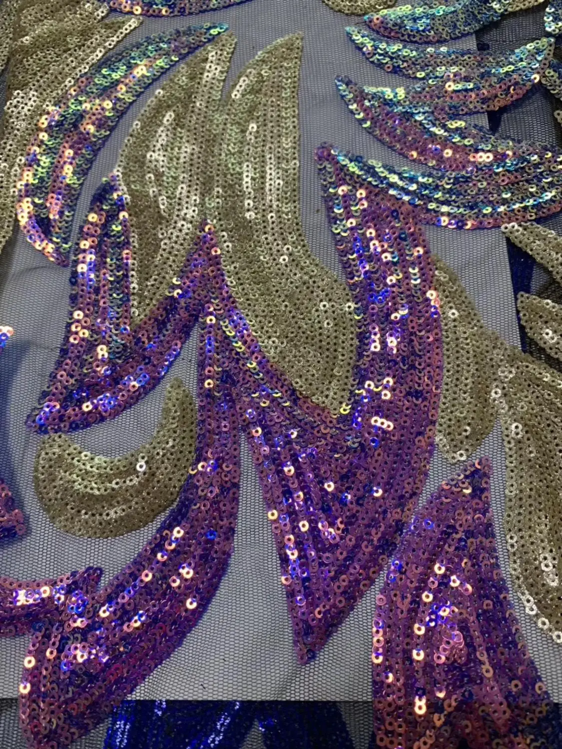 Многоцветная французская блестящая сетка тюль нигерийская ткань индийское