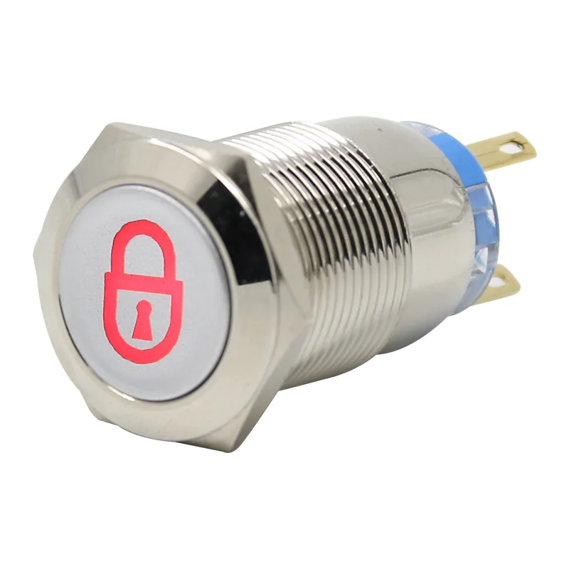 16mm19mm22mm metal button switch self-locking multiple figures can be customized total 12v 24v 110v 220v | Обустройство дома