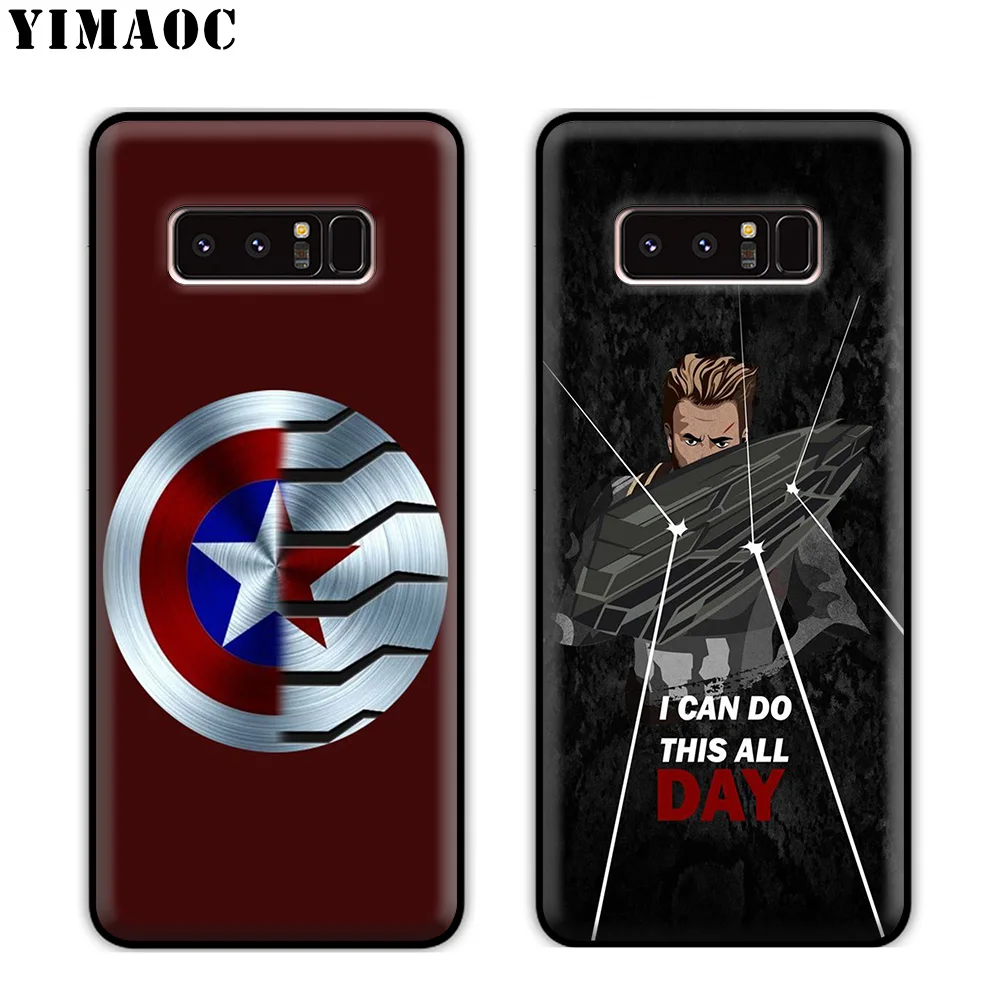 YIMAOC Мститель Капитан Америка мягкий силиконовый чехол для телефона samsung Galaxy Note 10
