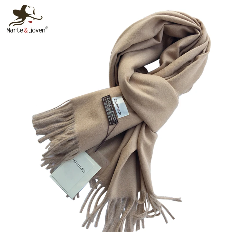 Шарф для женщин Marte & Joven зимний теплый шарф из искусственного кашемира|solid scarf|scarf