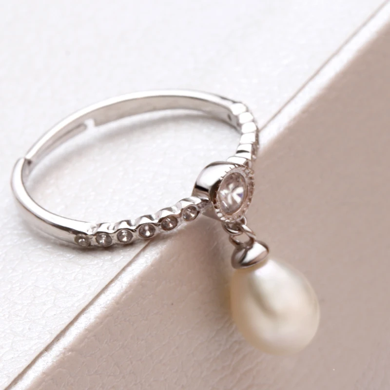 Женское кольцо с натуральным пресноводным жемчугом YouNoble модное регулируемое из