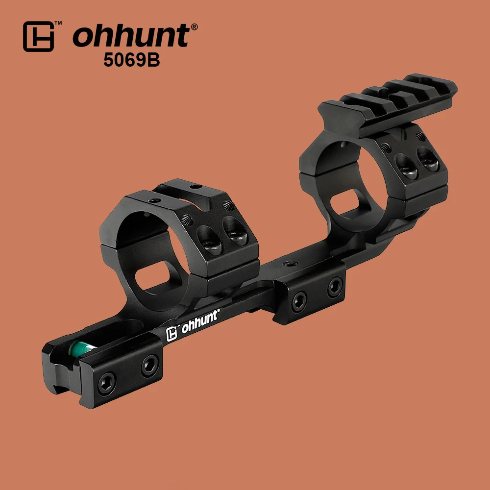 5069B Ohhunt охотничий 11 мм Riflescope крепление 25,4 мм 30 мм двухнаправленное смещение кольца 3/" ласточкин хвост рельсовая база с пузырьковым уровнем 2 типа - Цвет: 5069B