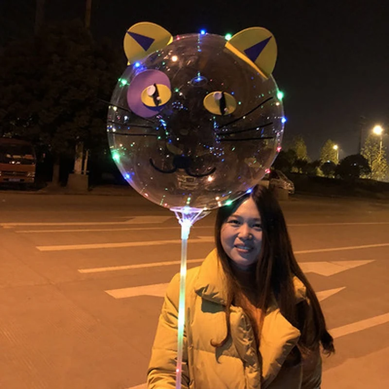 2018 Новый Стиль светодиодный воздушного шара Bobo ручной мультфильм Животные