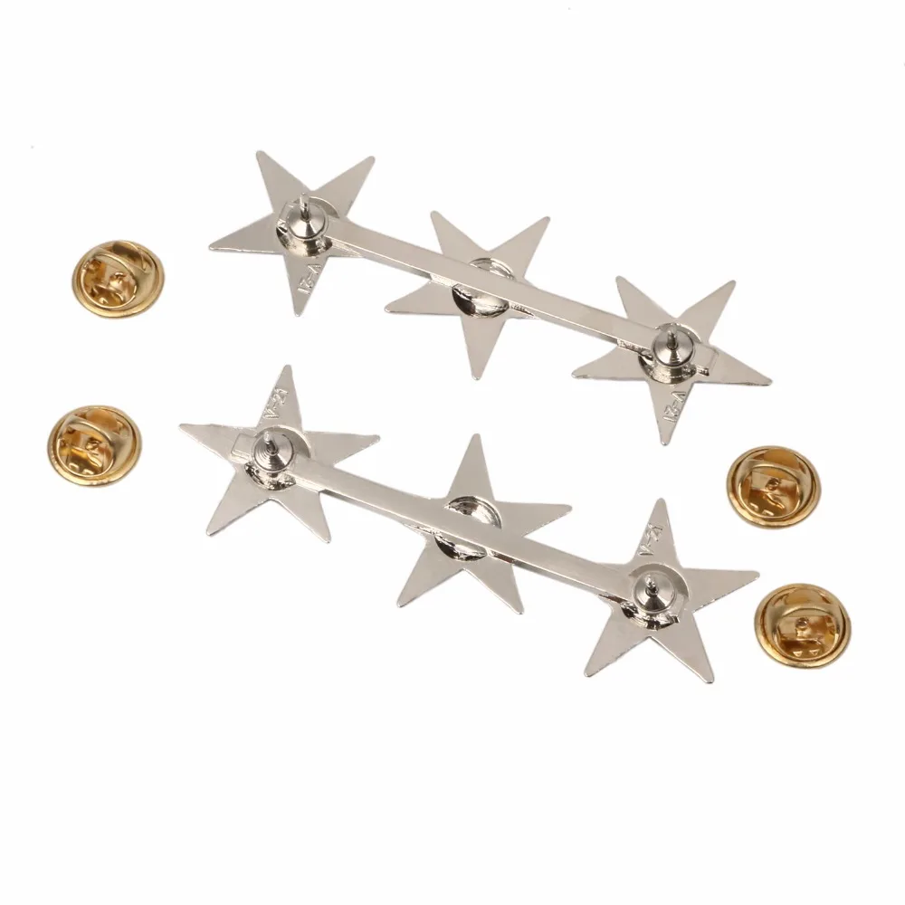 Пара армейских офицеров США Второй мировой войны с 3 звездами значки общего ряда